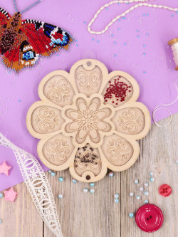 Органайзер для бисера с крышкой «Диск Окталекс»