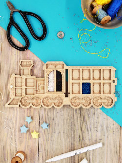 Органайзер для бисера с крышкой «Поезд»