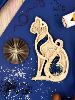 Органайзер для бисера с крышкой «Кошка»