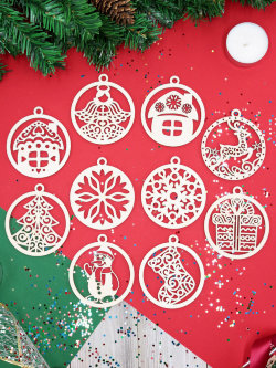 Набор новогодних украшений "Фигурки 1"