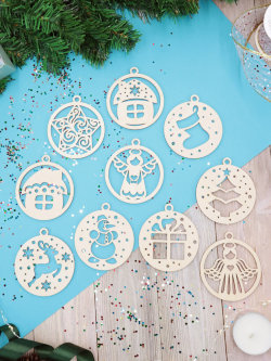 Набор новогодних украшений "Фигурки 2"